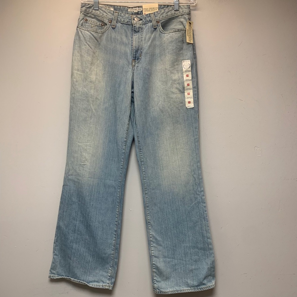 Polo Jeans Co Saturday Bootcut Womens 10/32 Light Wash NEW Relaxed Denim 8606WAT